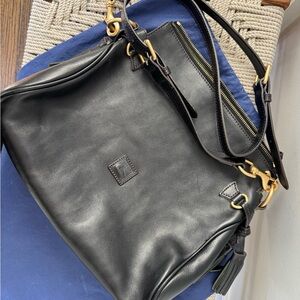 ‼️SOLD‼️ Dooney & Bourke Florentine Medium Hobo – Black Leather